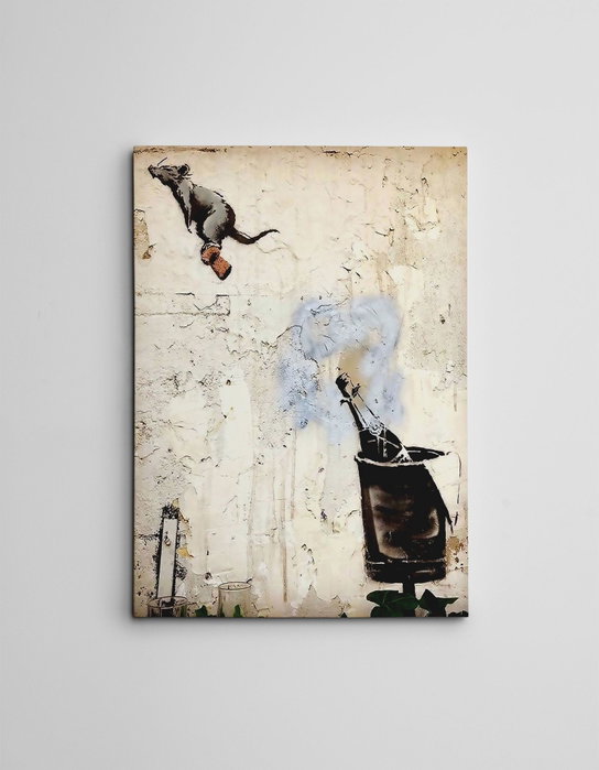 Wallity Lienzo Decorativo Banksy WY117 (50 x 70 cm)